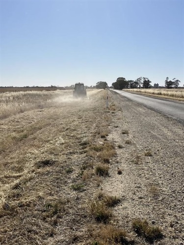 Central Works Warracknabeal Sheephills Road slashing